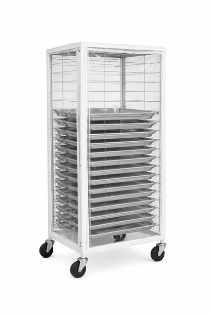 Clear Vinyl End Load Pan Rack Cover, 28" L x 23" W x 64" H