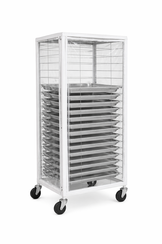 Clear Vinyl End Load Pan Rack Cover, 28" L x 23" W x 64" H